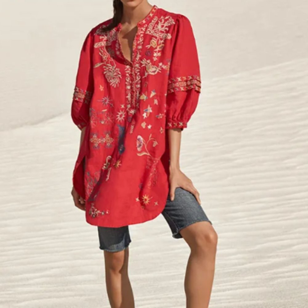 Johnny Was Azusa Tunic Size: S